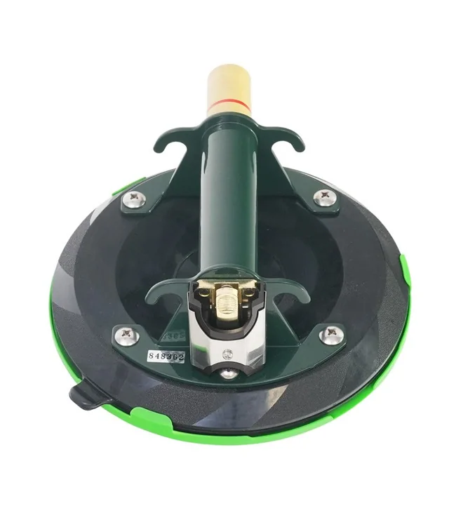 8-Inch Vacuum Suction Cup - Green Handle