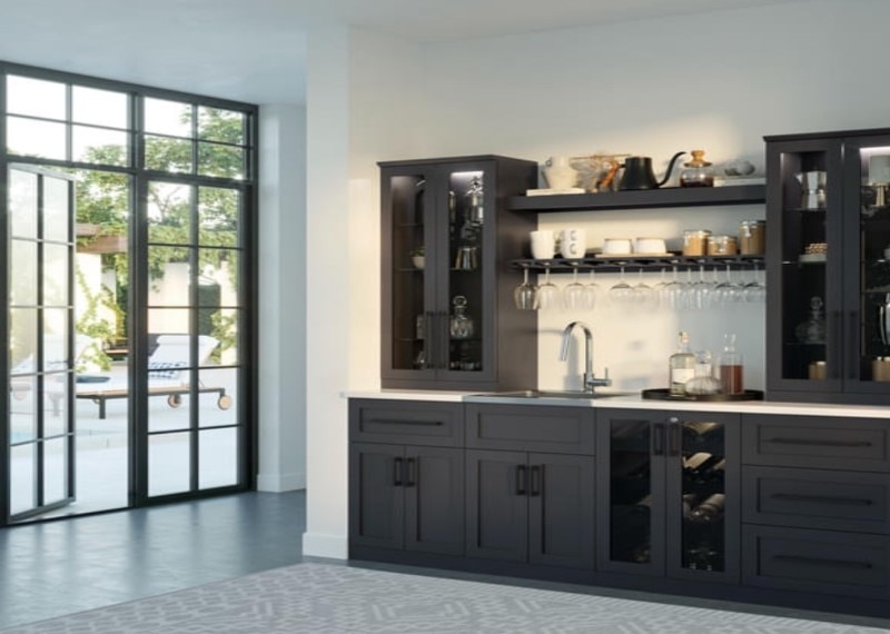 Metallic Shaker Cabinetry